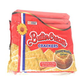 Croley Foods バタークリーム クラッカー (エンセイマダ、3 パック) Croley Foods ButterCream Crackers (Ensaymada, 3 Pack)