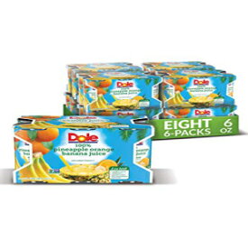 Dole パイナップル オレンジ バナナ ジュース、ビタミン C 添加 100% フルーツ ジュース、6 液量オンス (6 個パック)、合計 48 缶 Dole Pineapple Orange Banana Juice, 100% Fruit Juice with Added Vitamin C, 6 Fl Oz (Pack of 6