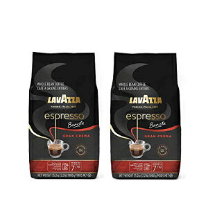 Lavazza Gran Crema EspressoA2.2|h - 2pbN (pbP[W͈قȂꍇ܂) Lavazza Gran Crema Espresso, 2.2-Pound - Pack of 2 (Pack May Vary)
