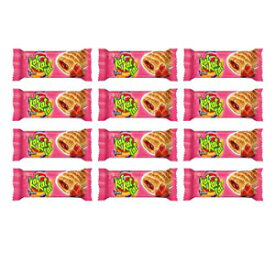 Ulker Kat Kat Kat Puff Pastry with Strawberry Sauce (12 Pack, Total of 384g)