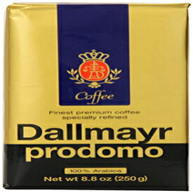 Dallmayr グルメコーヒー、Prodomo (粉)、8.8 オンス真空パック (3 個パック) Dallmayr Gourmet Coffee, Prodomo (Ground), 8.8-Ounce Vacuum Packs (Pack of 3)