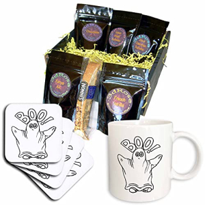 3dRose Halloween Ghost Coffee Gift Basket, Multi