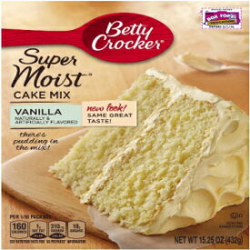 ベティクロッカースーパーモイストバニラフレーバーケーキミックス（2パック） Betty Crocker Super Moist Vanilla Flavored Cake Mix(2-pack)