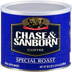 Chase & Sanborn コーヒー、スペシャル ロースト グラウンド、30.5 オンス Chase & Sanborn Coffee, Special Roast Ground, 30.5 Ounce