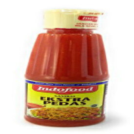 インドフード サンバル エクストラ ペダス - チリソース、140 ml (1 パック) Indofood Sambal Extra Pedas - Chili Sauce, 140 ml (Pack of 1)