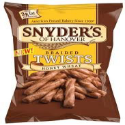 Snyder's 全品送料0円 of Hanover SNYDERS 待望 OF HANOVER WHEAT PRETZELS~10OZ HONEY BAG~INTERNATIONAL TWISTS SHIPPING
