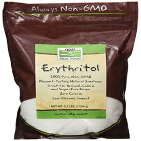 Now Foods エリスリトール 天然甘味料 2.5 LB (2 個パック) Now Foods Erythritol Natural Sweetener 2.5 LB (Pack of 2)