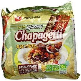 農心チャパゲッティ チャジャンヌードル、4.5オンス (4個パック) Nongshim Chapagetti Chajang Noodle, 4.5 Ounce (Pack of 4)