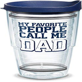 Tervis Dad Favorite Insulated Tumbler with Wrap and Lid, 24 oz, Clear - Tritan
