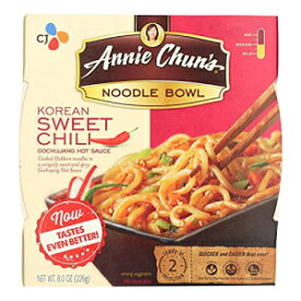 アニー・チュンの韓国スイートチリヌードル、7.9オンスのボウル - ケースあたり6個。 Annie Chuns Korean Sweet Chili Noodle, 7.9 Ounce Bowl - 6 per case.