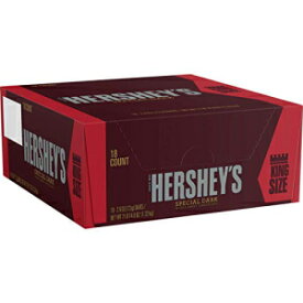 HERSHEY'S スペシャル ダークチョコレート キャンディバー、キングサイズ (18 個パック) HERSHEY'S Special Dark Chocolate Candy Bars, King Size (Pack of 18)