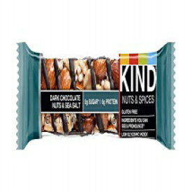 KIND Nuts＆Spices prusg Bars-ダークチョコレートナッツ＆シーソルト-8カウント KIND Nuts & Spices prusg Bars - Dark Chocolate Nuts & Sea Salt - 8 Count