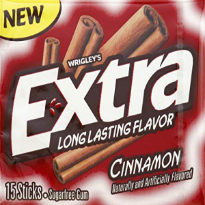 エクストラシナモンシュガーフリーガム、シングルパック、15カウント Extra Cinnamon Sugarfree Gum, Single Pack, 15Count