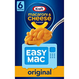 クラフト イージーマック オリジナル マカロニ & チーズ 電子レンジ対応ディナー (6 ct パケット) Kraft Easy Mac Original Macaroni & Cheese Microwavable Dinner (6 ct Packets)