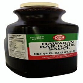 Halm's ハワイアン BBQ バーベキューソース 64 オンスボトル Halm's Hawaiian BBQ Bar-B-Que Sauce 64 Ounce Bottle
