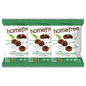 Homefree Treats You Can Trust Gluten Free Mini Cookies, Single Serve, Chocolate Mint, 0.95 Ounce (Pack of 30)
