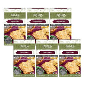 PARTNERS A TASTEFUL CRACKER Partners Hors d'Oeuvre Crackers, Everything & More, 4.4 Ounce (Pack of 6), Made with Real Ingredients, Non-GMO, Kosher