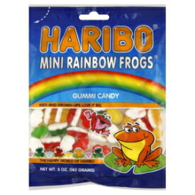 ハリボー ミニ レインボー フロッグ、5 オンス (12 個パック) Haribo Mini Rainbow Frogs, 5-ounces (Pack of12)