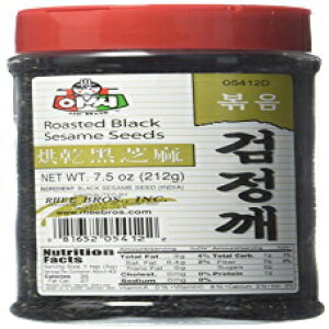 assi [Xg܁A8IX assi Roasted Black Sesame Seeds, 8 Ounce