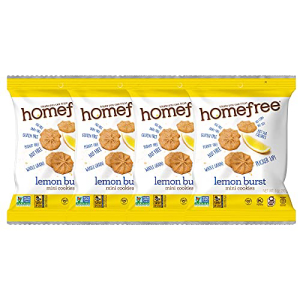 Homefree Treats You Can Trust Gluten Free Mini Cookies, Single Serve, Lemon Burst, 1.0 Ounce (Pack of 64)…