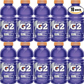 Gatorade G2 Grape, Low Calorie Thirst Quencher, 20oz Bottle (Pack of 10, Total of 200 Oz)