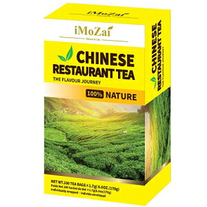 イモザイ中華レストランティーバッグ100カウント個別包装ジャスミングリーンティーフレーバー Imozai Chinese Restaurant Tea Bags 100 Count Individually Wrapped Jasmine Green Tea Flavor