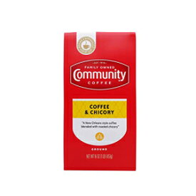 Community Coffee Coffee and Chicory Blend 16 Ounce, Medium Dark Roast Ground Coffee, 16 Ounce Bag (Pack of 1)