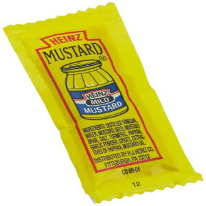 ハインツマスタード、0.2オンスシングルサーブパッケージ（500パック） Heinz Mustard, 0.2-Ounce Single Serve Packages (Pack of 500)