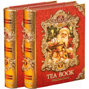 Basilur | Winter Tea Book Collection | Tea Book Vol. 5 | 100% Pure Ceylon Tea | Collectable Metal Caddy | 100g (3.5 Oz) | Pack of 2