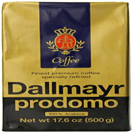 Dallmayr グルメコーヒー、Prodomo (粉)、17.6 オンス真空パック - 3 個パック Dallmayr Gourmet Coffee, Prodomo (Ground), 17.6-Ounce Vacuum Packs - Pack of 3