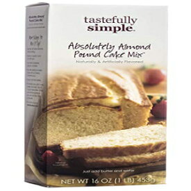 Tastefully Simple Absolutely Almond Pound Cake Mix, 16 Ounce (Pack of 2)