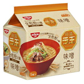 日清 ラ王 インスタントラーメン 味噌 17.1オンス (5杯分) Nissin - Raoh Japanese Instant Ramen Noodles Miso 17.1oz (For 5 Bowls)