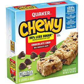 Quaker Chewy Granola Bars, Chocolate Chip, .84oz 8 count, 6.7oz
