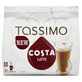 タッシモ コスタ ラテ (1 パックあたり 8 ドリンク) (3 パック、合計 48 T ディスク) Tassimo Costa Latte (8 Drinks Per Pack) (Pack Of 3, Total 48 T-Discs)
