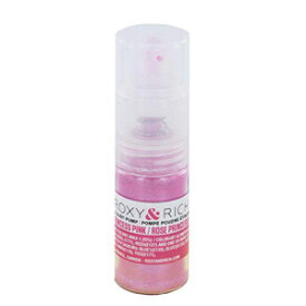 Roxy & Rich 食用ハイブリッド スパークル ダスト ポンプ、4 グラム プリンセス ピンク Roxy & Rich Edible Hybrid Sparkle Dust Pump, 4 Grams Princess Pink