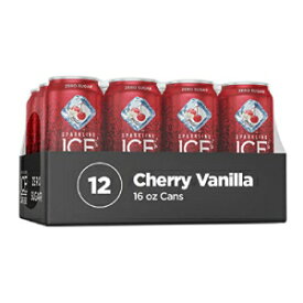 Sparkling Ice +Caffeine Cherry Vanilla Sparkling Water, with Antioxidants and Vitamins, Zero Sugar, 16 fl oz Cans (Pack Of 12)