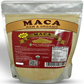 Maca Root Powder Organic for Women & Men, Blend of Black, Red, Yellow Maca Roots, 16 Ounces, by Pure Natural Miracles