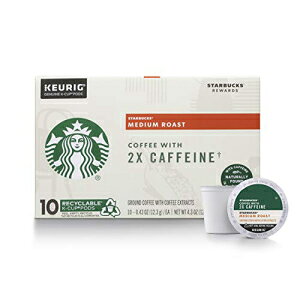 X^[obNX ~fBA [Xg K Jbv R[q[ |bh 2X JtFC ? L[O r[p ? 6  (v 60 |bh) Starbucks Medium Roast K-Cup Coffee Pods with 2X Caffeine for Keurig Brewers 6 boxes