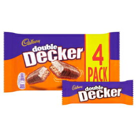 ダブルデッカーチョコレートバー4パック4x 34g、キャドバリーダブルデッカー、160 g（4パック） Unknown Double Decker Chocolate Bar 4 Pack 4 x 34g, Cadbury Double Decker, 160 g (Pack of 4)