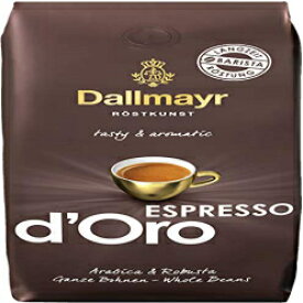 (2SET) Dallmayr エスプレッソ ドーロ 全豆コーヒー、17.6 オンス Dallmayr Espresso d'Oro Whole Bean Coffee, 17.6 Ounce