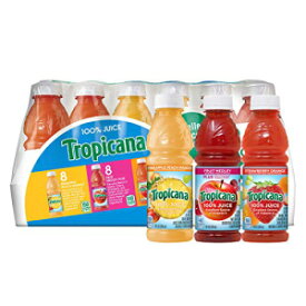 Tropicana 100% ジュース、3 フレーバー、10 液量オンス (24 個パック) - パイナップル ピーチ マンゴー ジュース、フルーツ メドレー、ストロベリー オレンジ ジュース Tropicana 100% Juice, 3 flavor, 10 fl oz (Pack of 24) - Pineap