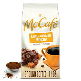マックカフェ ソルテッドキャラメルモカ、挽いたコーヒー、フレーバー、11オンス 袋詰め McCafe Salted Caramel Mocha, Ground Coffee, Flavored, 11oz. Bagged
