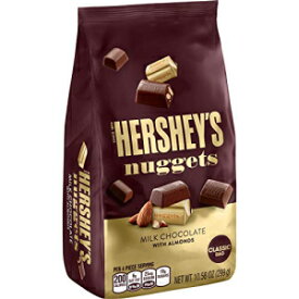 HERSHEY'S ナゲッツ アーモンド入りチョコレートキャンディ、10.56 オンス HERSHEY'S Nuggets Chocolate Candy with Almonds, 10.56 Ounce
