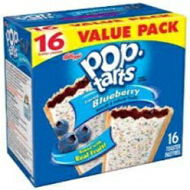 Kellogg's、ポップターズ、フロステッドブルーベリー、16個、35.2オンスボックス（2個パック） Kellogg's, Pop-Tars, Frosted Blueberry, 16 Count, 35.2oz Box (Pack of 2)