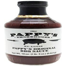 Pappy's Smokehouse オリジナル BBQ ソース、19 オンス、最高のセントルイス BBQ レストランのメンフィス スタイル バーベキュー Pappy's Smokehouse Original BBQ Sauce, 19 Ounce, Memphis Style Barbecue From The Best St. Louis BBQ Rest
