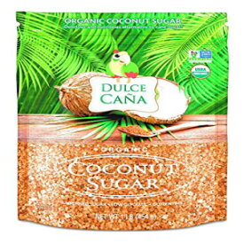 DULCE CAÑA - オーガニックココナッツシュガー (未精製、低血糖、グルテンフリー) 1 ポンドバッグ DULCE CAÑA - Organic Coconut Sugar (Unrefined, Low Glycemic, Gluten Free) 1 Lb Bag