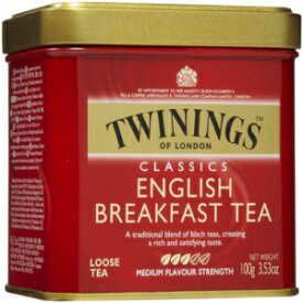 Twinings イングリッシュ ブレックファスト ティー、ルーズティー、3.53 オンスの缶 Twinings English Breakfast Tea, Loose Tea, 3.53 oz Tins