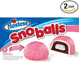 Hostess (2 Boxes) BONUS 1 Hostess Coffee Cake Individually Wrapped (Snoballs) (Colors May Vary)
