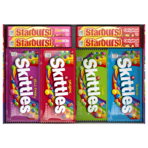 SKITTLES  STARBURST Valentine's Day Candy Full Size Variety Mix, 67.79-Ounce 30-Count Box