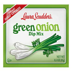 Laura Scudders ネギ ドライ ディップ ミックスと調味料 - 野菜、チップス、ソース、調味料に最適 (4-2) Laura Scudders Green Onion Dry Dip Mix and Seasoning - Great For Vegetables, Chips, Sauces and Seasoning (4-2)